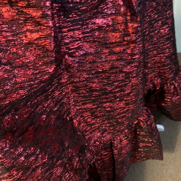 MAC DUGGAL
High Neck Brocade Bubble Hem Dress - Picture 8 of 14